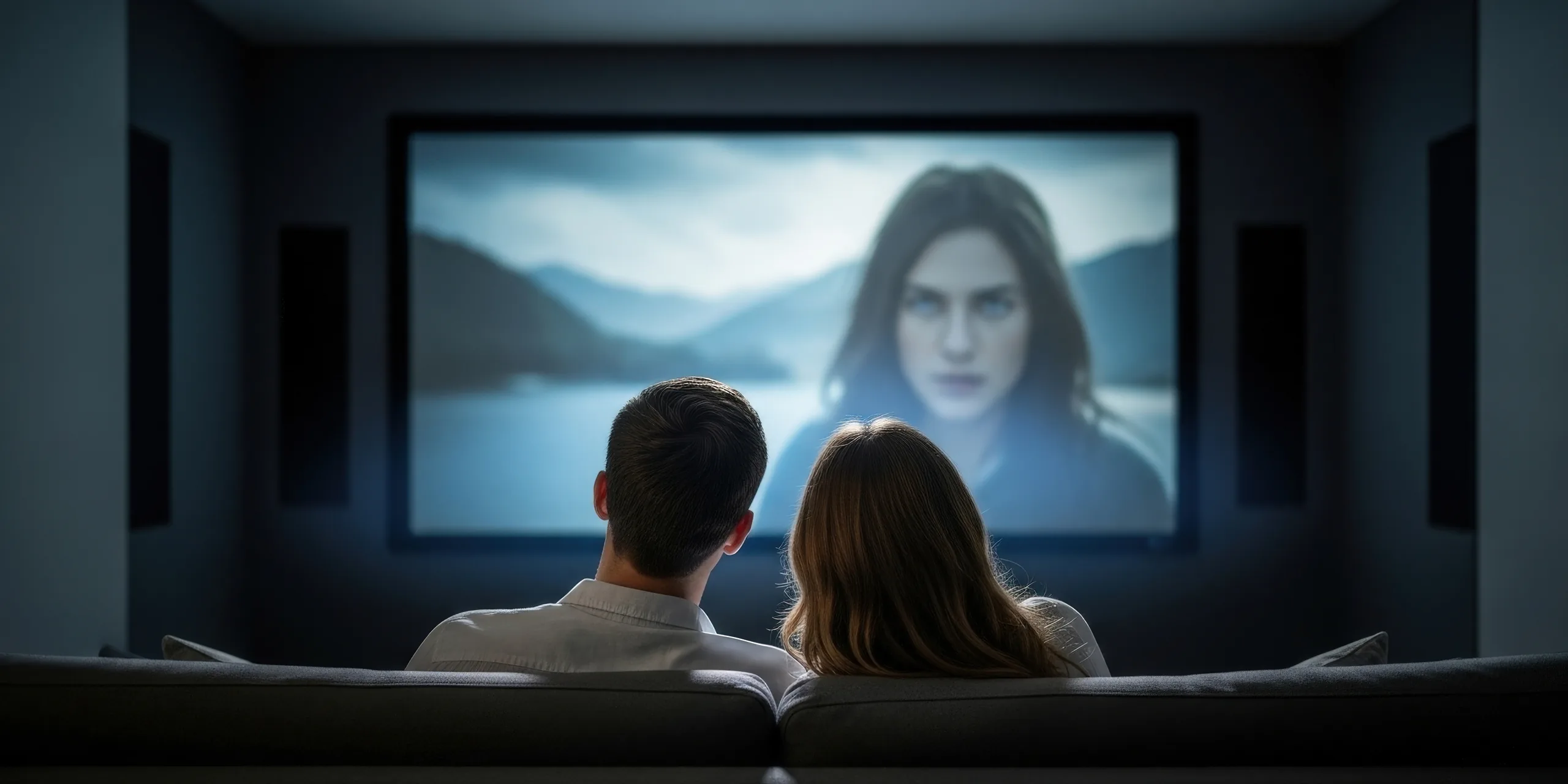 Home cinéma intégré sur mesure dans une pièce de vie par CinéPhil